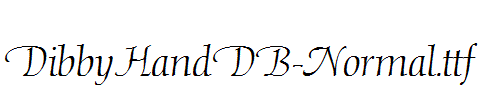 DibbyHandDB-Normal.ttf