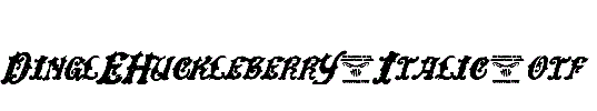 DinglEHuckleberrY-Italic.otf