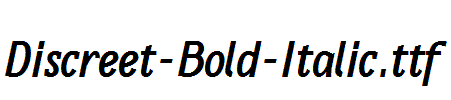 Discreet-Bold-Italic.ttf