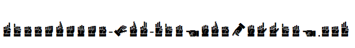 Dissaramas-CRU-Fingerspelling.ttf