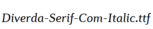 Diverda-Serif-Com-Italic.ttf