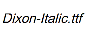 Dixon-Italic.ttf