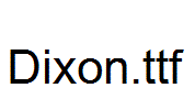 Dixon.ttf