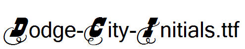 Dodge-City-Initials.ttf