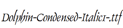 Dolphin-Condensed-Italic1-.ttf
