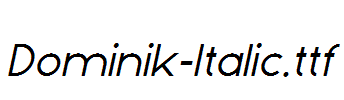 Dominik-Italic.ttf