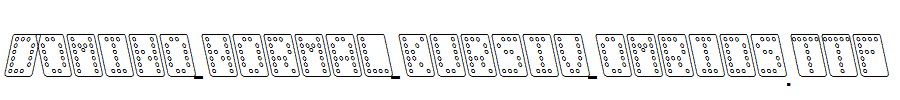 Domino-normal-kursiv-omrids.ttf