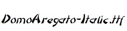 DomoAregato-Italic.ttf