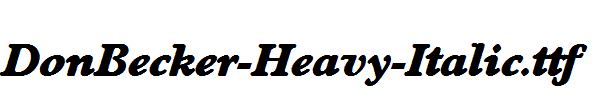 DonBecker-Heavy-Italic.ttf