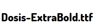 Dosis-ExtraBold.ttf