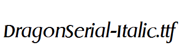 DragonSerial-Italic.ttf