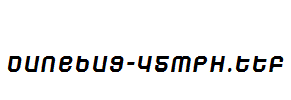Dunebug-45MPH.ttf