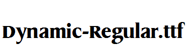 Dynamic-Regular.ttf