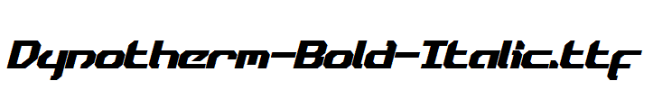 Dynotherm-Bold-Italic.otf