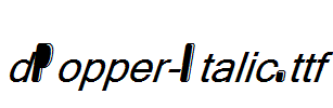 dPopper-Italic.ttf