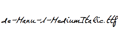 de-Manu-1-MediumItalic.ttf