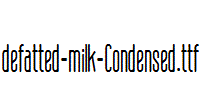 defatted-milk-Condensed.ttf