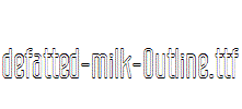 defatted-milk-Outline.ttf