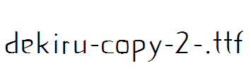 dekiru-copy-2-.ttf