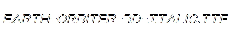 Earth-Orbiter-3D-Italic.ttf