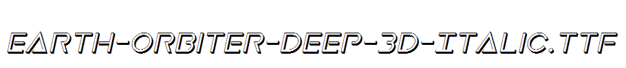 Earth-Orbiter-Deep-3D-Italic.ttf