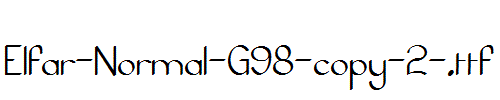 Elfar-Normal-G98-copy-2-.ttf