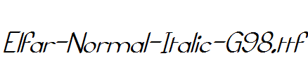 Elfar-Normal-Italic-G98.ttf
