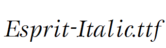 Esprit-Italic.ttf