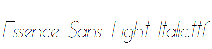 Essence-Sans-Light-Italic.ttf