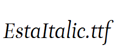 EstaItalic.ttf