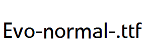 Evo-normal-.ttf