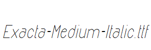 Exacta-Medium-Italic.ttf