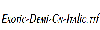 Exotic-Demi-Cn-Italic.ttf