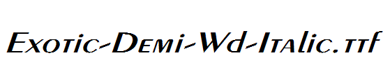 Exotic-Demi-Wd-Italic.ttf