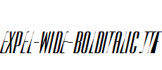 Expel-Wide-BoldItalic.ttf