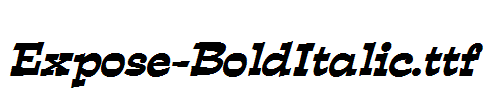 Expose-BoldItalic.ttf