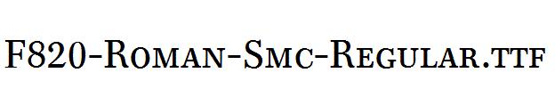 F820-Roman-Smc-Regular.ttf