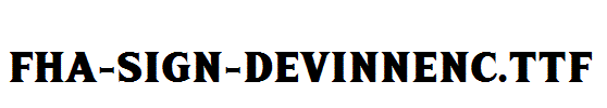 FHA-Sign-DeVinneNC.ttf