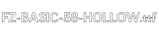 FZ-BASIC-58-HOLLOW.ttf