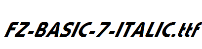 FZ-BASIC-7-ITALIC.ttf