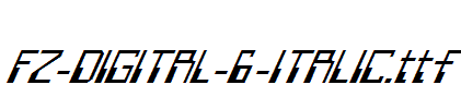 FZ-DIGITAL-6-ITALIC.ttf