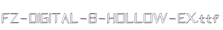 FZ-DIGITAL-8-HOLLOW-EX.ttf