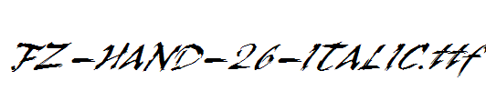 FZ-HAND-26-ITALIC.ttf