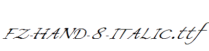 FZ-HAND-8-ITALIC.ttf