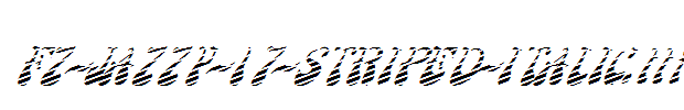 FZ-JAZZY-17-STRIPED-ITALIC.ttf