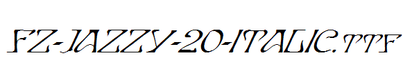 FZ-JAZZY-20-ITALIC.ttf