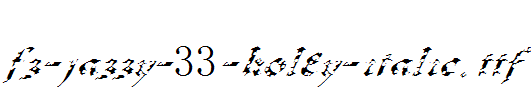 FZ-JAZZY-33-HOLEY-ITALIC.ttf