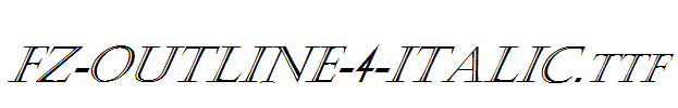 FZ-OUTLINE-4-ITALIC.ttf