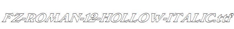 FZ-ROMAN-12-HOLLOW-ITALIC.ttf