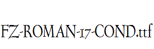 FZ-ROMAN-17-COND.ttf